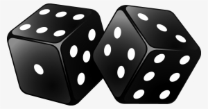 This Is A Collection Of Black And White Dice Faces