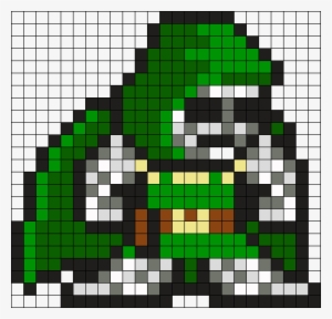 Dr Doom Perler Bead Pattern / Bead Sprite - Dr Doom Pixel Art