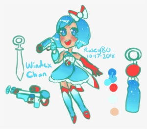 Rosey80 Revamp Of An Old Oc, Windex-chan You Already - Illustration