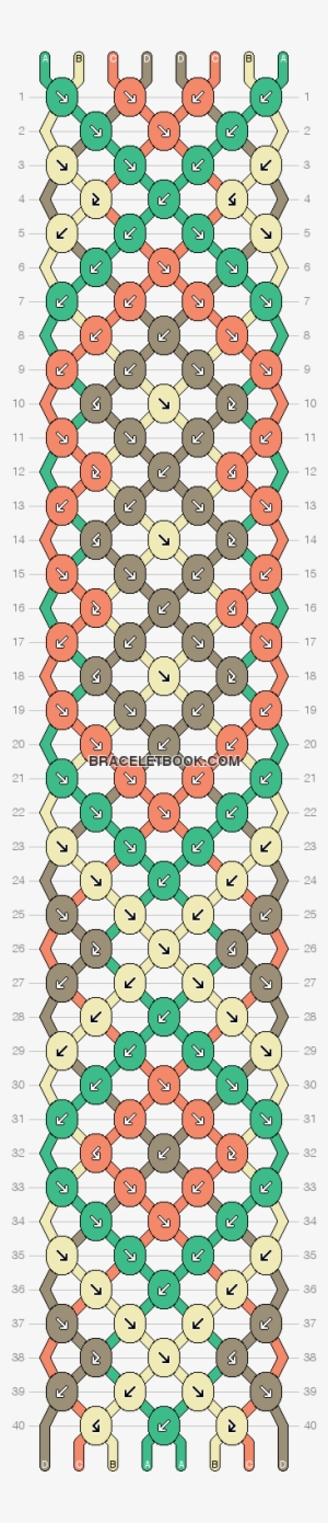 Download Preview - 4 Color Friendship Bracelet Pattern
