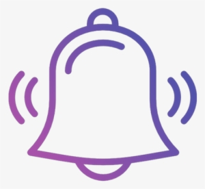 Notify Clients - Purple Notification Bell Png