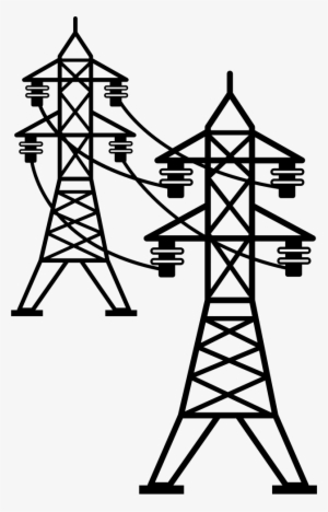 Svg Free Power Line Transparent Free On Dumielauxepices - Transmission Tower Clipart