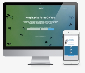 A Computer Monitor Next To A Mobile Device - Monitor