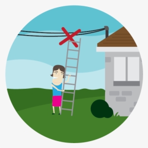 Keep Yourself Or Any Object You're Using A Minimum - Fallen Power Lines Clipart
