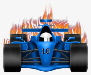 Race Car With Flames - Bouton De Tiroir Voiture