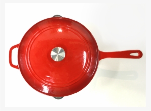 Enameled Cast Iron 12 Inch Chicken Fryer With Cover - Frying Pan