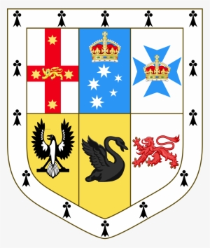 Clip Art File Shield Of The Arms Australia Svg - Shield On The Australian Coat Of Arms