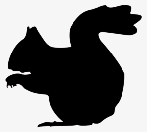Squirrel Doorzichtig - Squirrel Silhouette Clipart