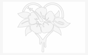 Inbloom Sticker 12,7 X 12,7 Cm Herz Blume - Rot