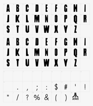 Dig Dug Font - Font