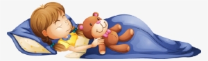 Young Girl Sleeping With A Toy - Sleeping Girl Clipart Png