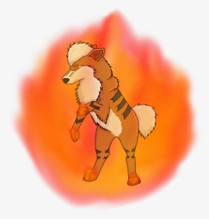 Growlithe Used Flare Blitz By Mistysnowdrift - Cartoon