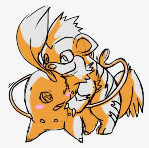 E621 Alpha Channel Ambiguous Gender Chikorita Duo Feral - Cartoon