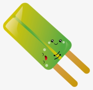 Green Clipart Popsicle - Cartoon Popsicle