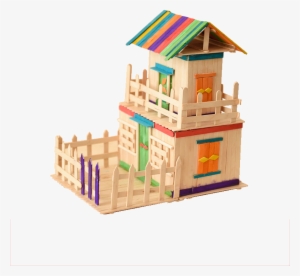 Popsicle Stick Diy Handmade House Material Ice Cream - House
