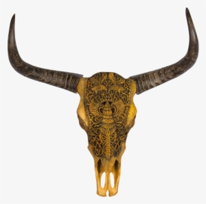 Boho Skull With Antlers Png Banner Transparent Stock - Skull