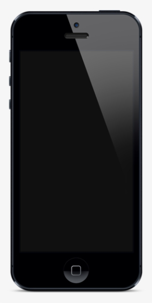 Iphone5 Black Front - Iphone 5 Space Gray Front