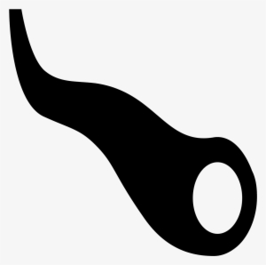 The Icon Is Shaped Like A Oval With A Line Inside Of - Shofar Icon Png