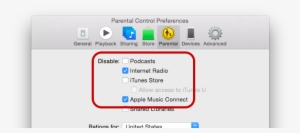 Disabling "show Apple Music" In Itunes And Using Parental - Parent