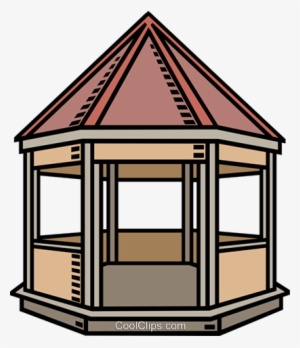 Gazebo Royalty Free Vector Clip Art Illustration Vc007770 - Gazebo Clipart