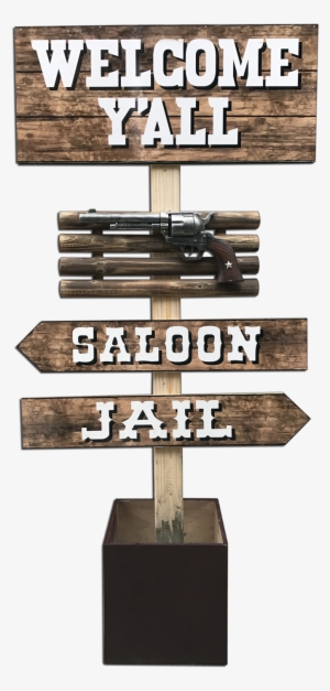 Western Welcome Sign - Platinum Prop Rentals Llc.