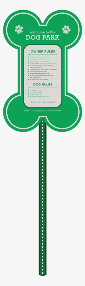 Essential Dog Park Welcome Sign - Welcome