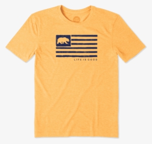 Men's California Golden Bears Team Flag Cool Tee - Savannah Bananas Shirt