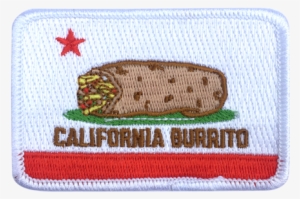 California Burrito Flag 3" Embroidered Patch - Burrito Patch