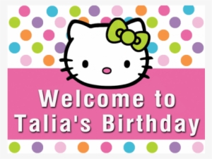 Hello Kitty Welcome-400x400 - Sample Invitation Hello Kitty