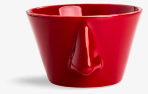 Set Of 2 Red Nose Bowl Naso - Ceramic