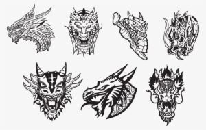 Dragon Vector Png - Dragon Face Vector Png