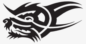 Dragon, Head, Face, Style, Art, Creature, Mythical - Gambar Tribal Kepala Naga
