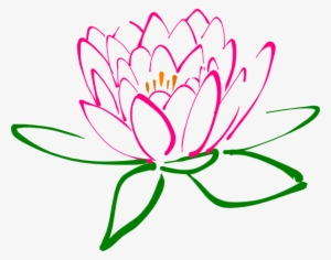Flower Pink Pencil And In Color Wesley - Lotus Clipart