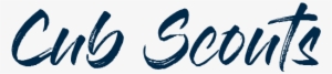 Cub Scouts Banner - Calligraphy