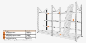 Omega Molding Rack - Pallet Racking Beam Divider