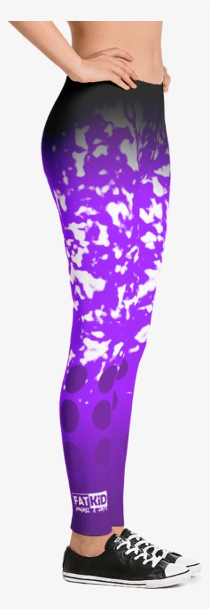 Purple White Halftone Leggings Fkaa Size Medium Mockup