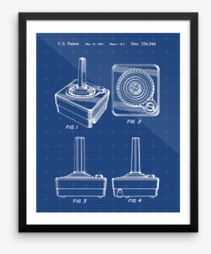 Atari 2600 Controller - Atari 2600 Controller Patent Art Print