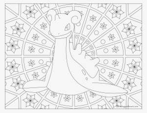 #131 Lapras Pokemon Coloring Page - Pokemon Adult Coloring Pages