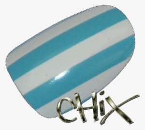 Light Blue White Stripes - Cosmetics