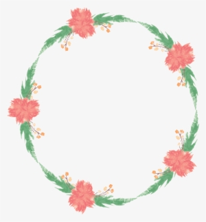 Water Color Wreath Set Example Image - Watercolor Painting