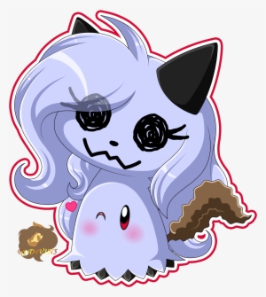 Jpg Black And White Pc Maichu By Midnachangeling On - Mimikyu And Sylveon