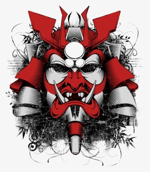 Oni Mask Wallpaper - Japanese Art Samurai Mask