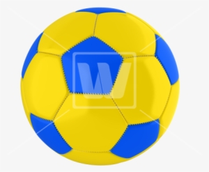 Yellow Sphere Png Download - Soccer Ball Color Blue And Yellow