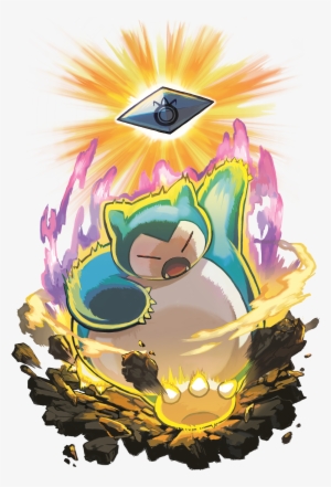 Pulverizing Pancake Z-move Artwork - Pokemon Sun And Moon Crystal Z Dark