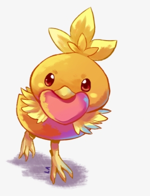 Torchic Heart By Raclemore - Cartoon