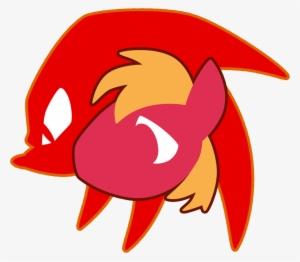 Fuzon-s, Big Macintosh, Crossover, Duo, Earth Pony, - Knuckles The Echidna Logo