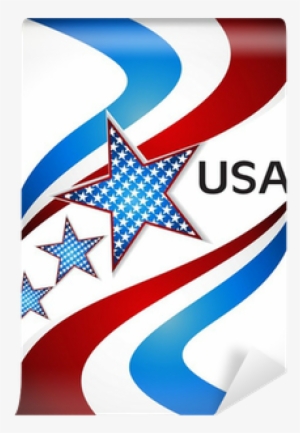 American Flag, Vector Background For Independence Day - Independence Day