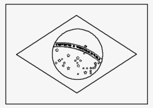 Brazil Flag Coloring Page