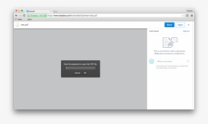 Dropbox Pdf Password Input Dialog - Dropbox Password File