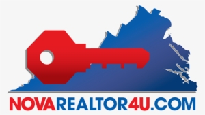 Nova Realtor Logo Black And White Color Version - Virginia